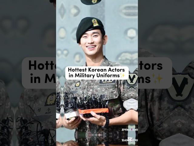 Hottest Korean Actors in Military Uniforms️#jichangwook #kimsoohyun #leejongsuk #songjoongki