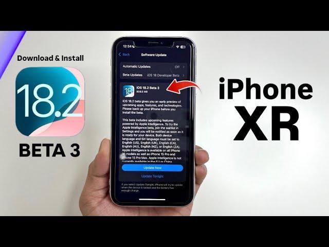 How to Install & Update iOS 18.2 Beta 3 on iPhone XR