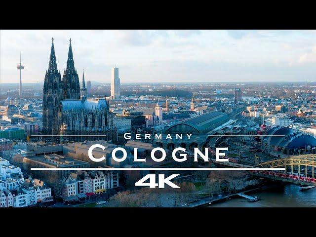 Cologne / Köln, Germany  - by drone [4K]