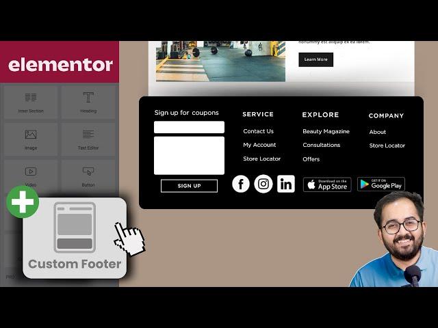 Create FREE Custom Footer in WordPress/Elementor