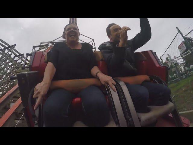 All the times Marcus Leshock dragged Morning Show talent with him on roller coasters