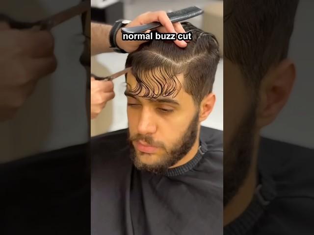 The scissor buzz cut 