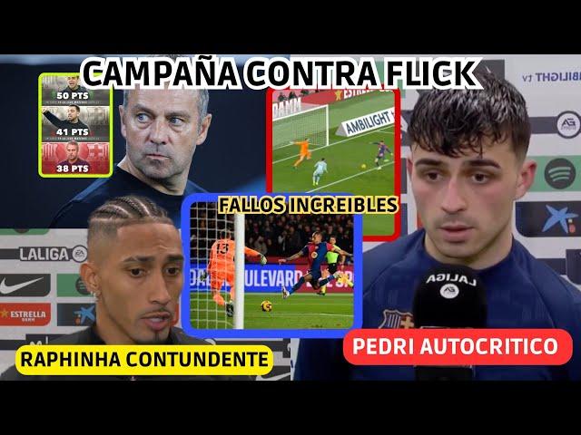  CAMPAÑA CONTRA FLICK y MANIPULACION DE DATOS contra BARÇA! RAPHINHA “PREFIERO JUGAR MAL y GANAR”