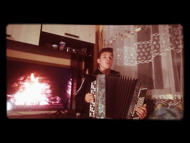 Белым снегом!Очень красивое исполнение (cover на баяне) ️️️