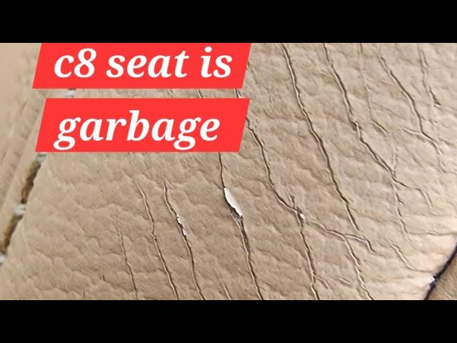 corvette c8 under 1000 miles seat Crack already