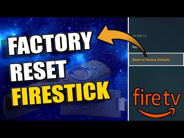 How to Factory Reset Fire TV stick and make it RUN LIKE NEW (Easy Method)