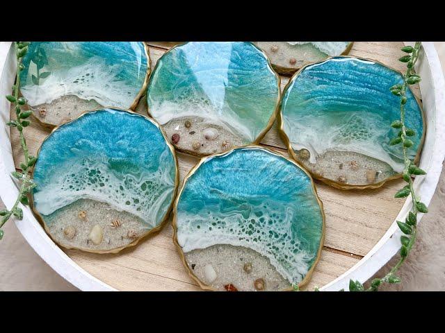 Complete Resin Beach Coaster Tutorial: Resin Art for Beginners