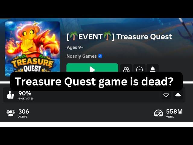 Is Treasure Quest game dead? || Roblox