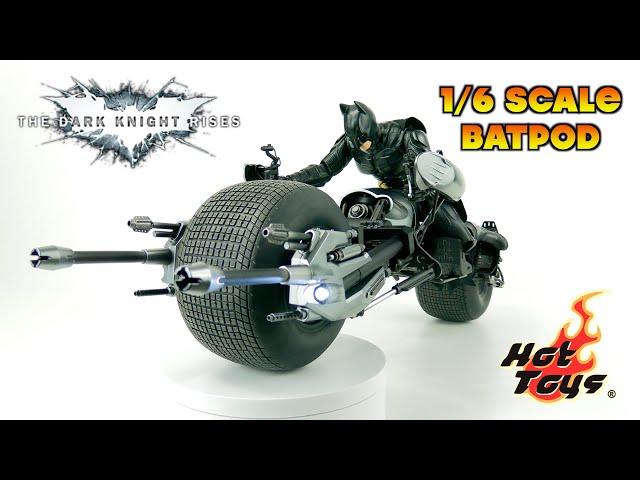 Hot Toys 1/6 Scale Dark Knight Rises BATPOD + How to Fit  A Spin Master 12" Batman Figure Onto It