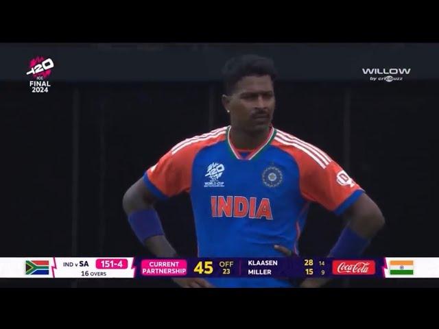 Last 5 Over + Full Celebration | 30 Runs & 30 Balls | India vs South Africa | T20WorldCup Final 2024