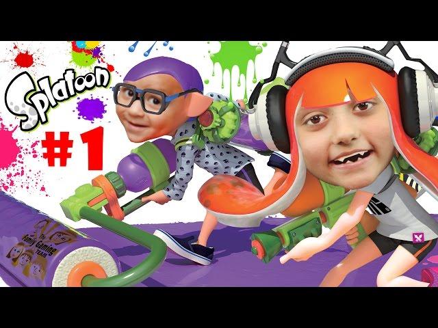 Lets Play SPLATOON Part 1: We Are So Not Fresh Yet!  Lair of the Octoballs Gameplay #cuttlefish