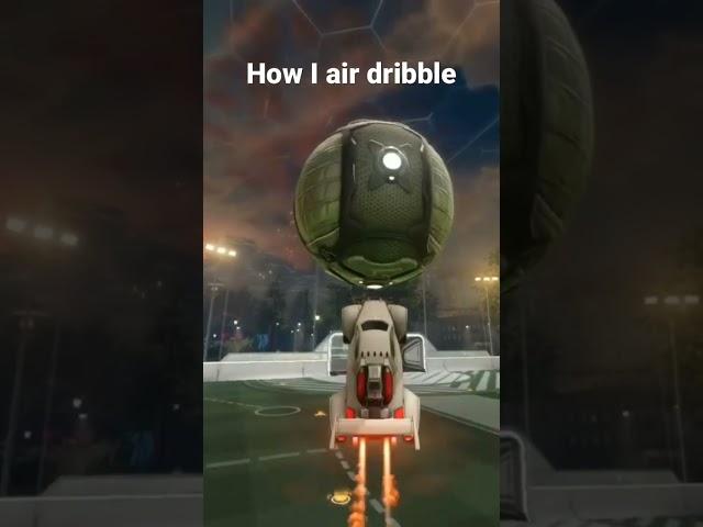 How other People air dribble vs how I air dribble #rocketleague #shorts #gaming #airdribble
