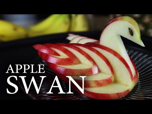 How to Make an Edible Apple Swan!