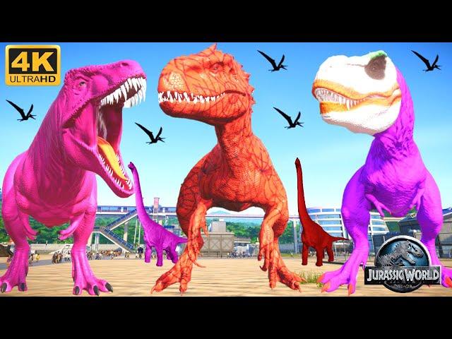 Giant Indominus, Triceratops, Pteranodon &GODZILLA Empire: Who's Dinosaur KING? Jurassic Adventures!