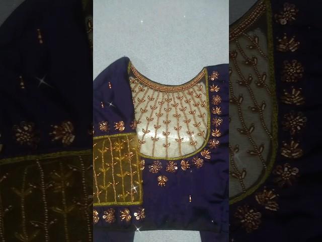 My first net cloth Aari work #aariwork  @sugifashions