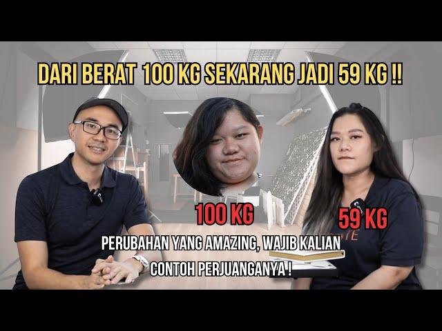 PERJUANGAN DARI 100 KG JADI 59 KG, KALIAN BISA CONTOH PERJUANGANNYA DIA