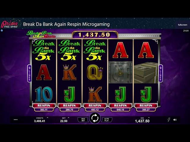 Break Da Bank Again Respin Microgaming Online Slot review