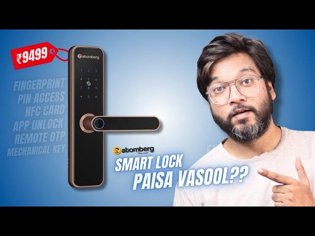 Atomberg Azhero Smart Lock Unboxing & Review | Best Smart Door Lock Under 10000