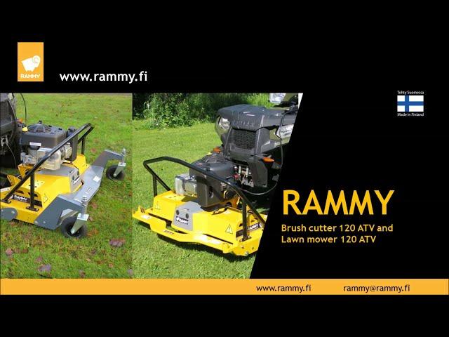 Rammy Lawn mower 120 ATV and Brush cutter 120 ATV 2021