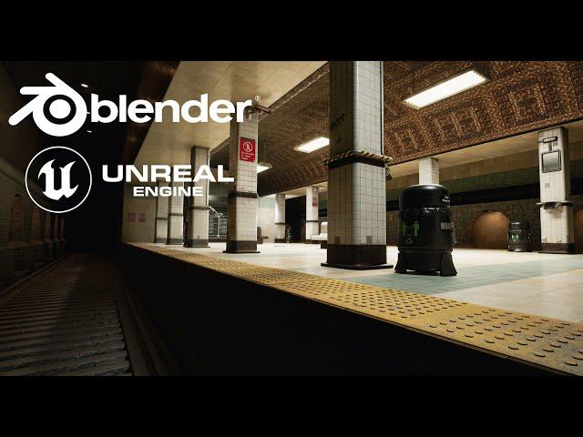 My Indie Blender to Unreal Engine 5 Workflow for Game Environments