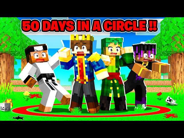 100 Days But YOU CAN'T LEAVE THE CIRCLE In Minecraft 