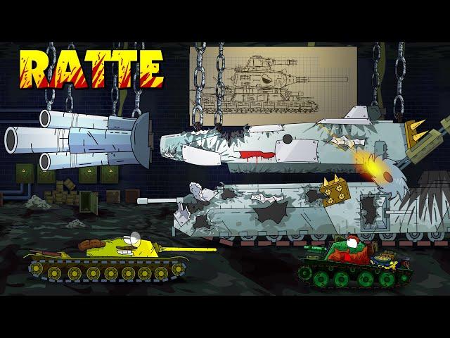 Creation of a secret Ratte - Cartoons about tanks