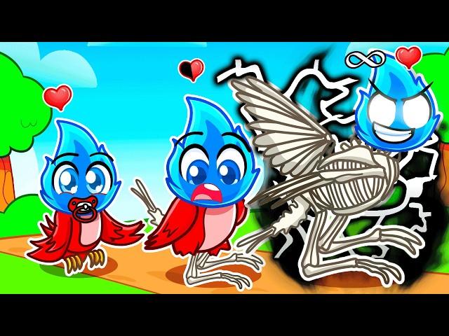 Shad's BIRTH to SKELETON BIRD in Roblox Feather Family!