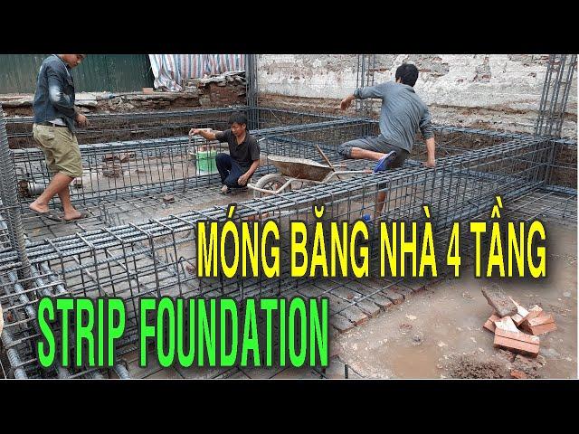 4-story house foundation /Construction of ice foundation