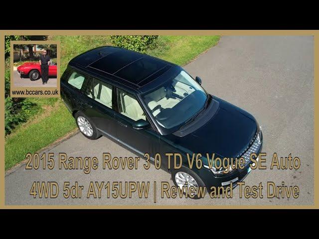 2015 Range Rover 3 0 TD V6 Vogue SE Auto 4WD 5dr AY15UPW | Review and Test Drive