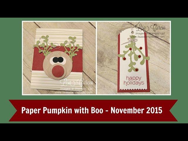 Paper Pumpkin with Boo - November 2015