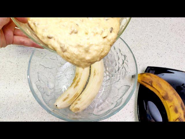 Do you have two old bananas? Make a quick banana tea bread