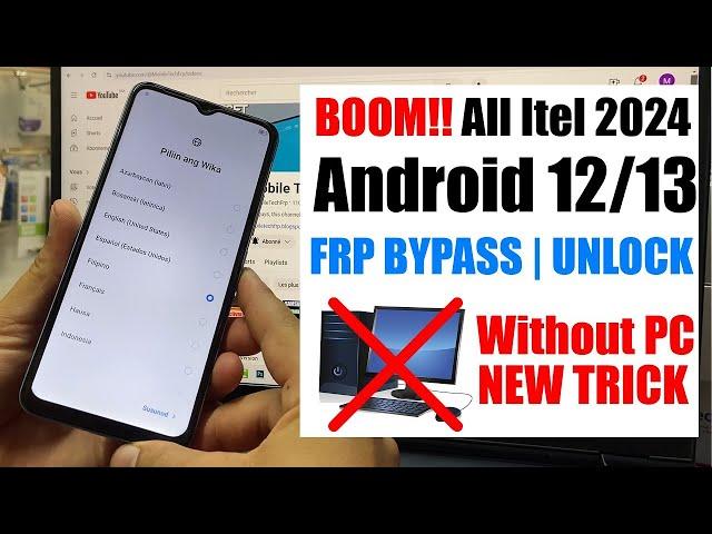 All Itel Mobile Frp Remove 2024 | New easy method | remove Frp Easly #frp #bypass_frp