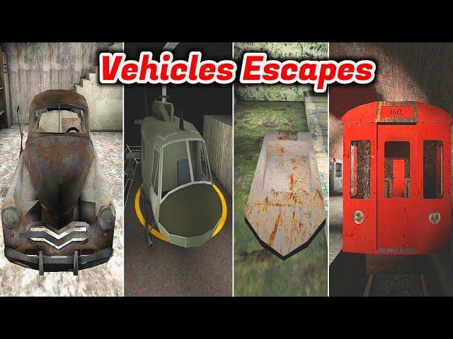 vehicles escapes granny 1 ,granny chapter 2 ,granny 3