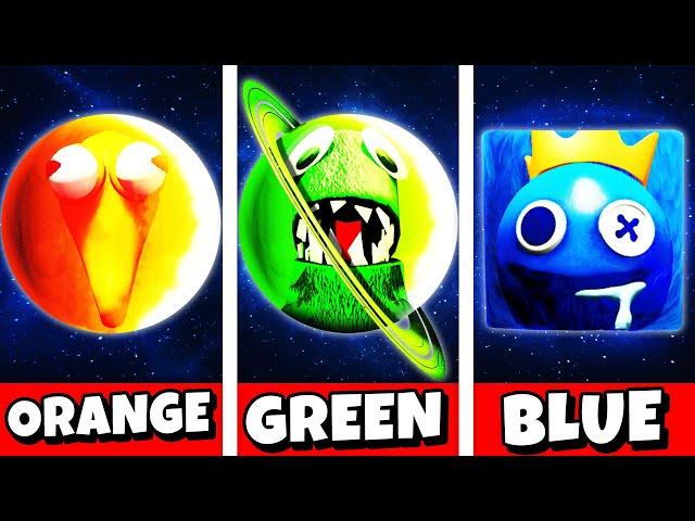 Destroying RAINBOW FRIENDS PLANETS (Solar Smash)