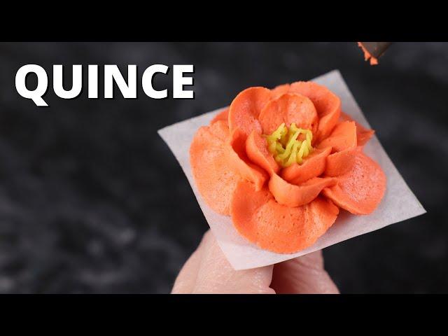 How to pipe buttercream quince [ Cake Decorating For Beginners ]