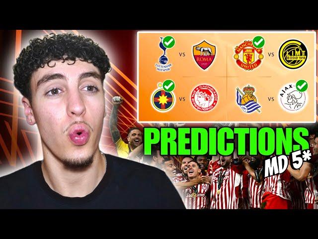 Europa League *MATCHDAY 5* League Phase Predictions!