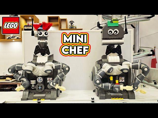 Official LEGO Mini Chef Restaurant w/ Automated Robot Servers!