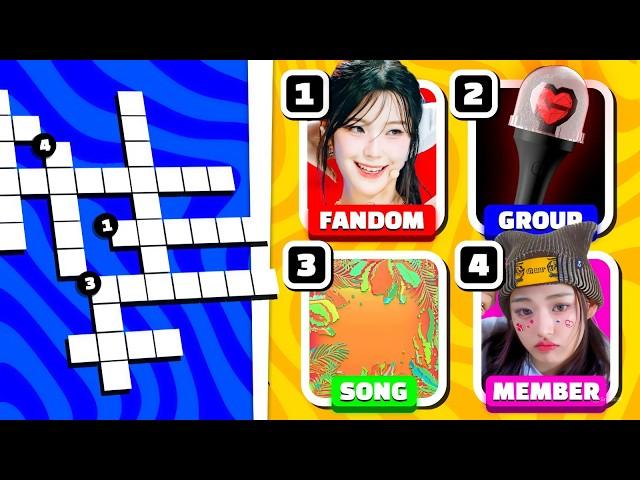 KPOP MULTIFANDOM CROSSWORD QUIZ PT.7 | BTBV KPOP QUIZ