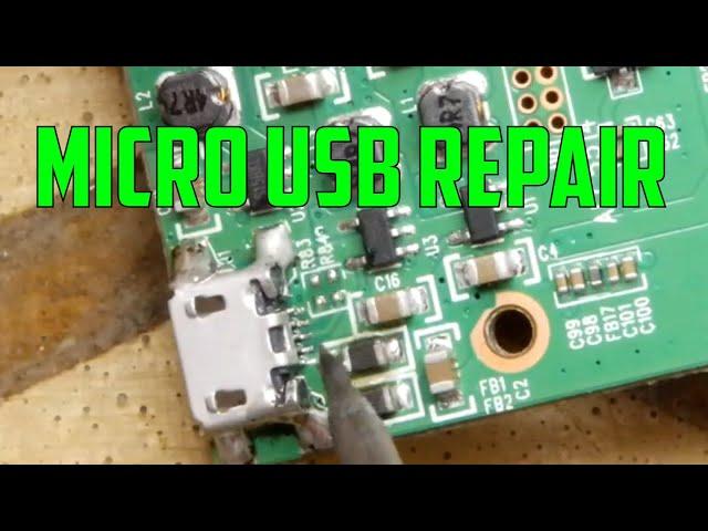 How to repair a Micro USB port