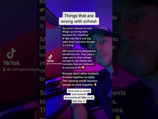 Things wrong with school 