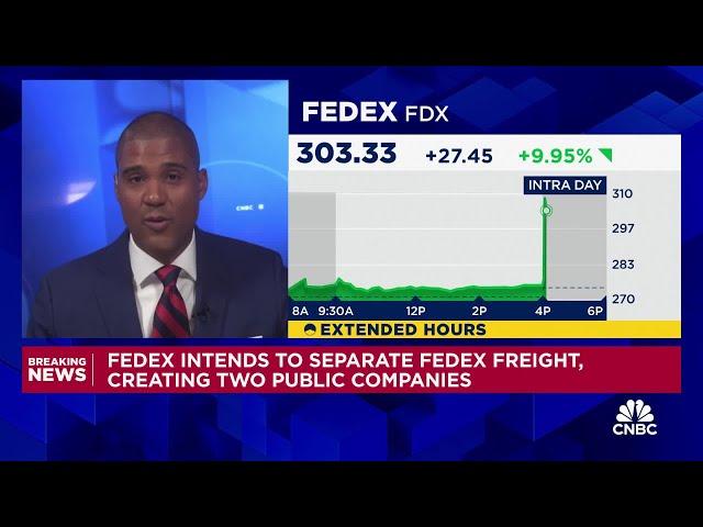 FedEx intends to separate FedEx Freight creating two public companies