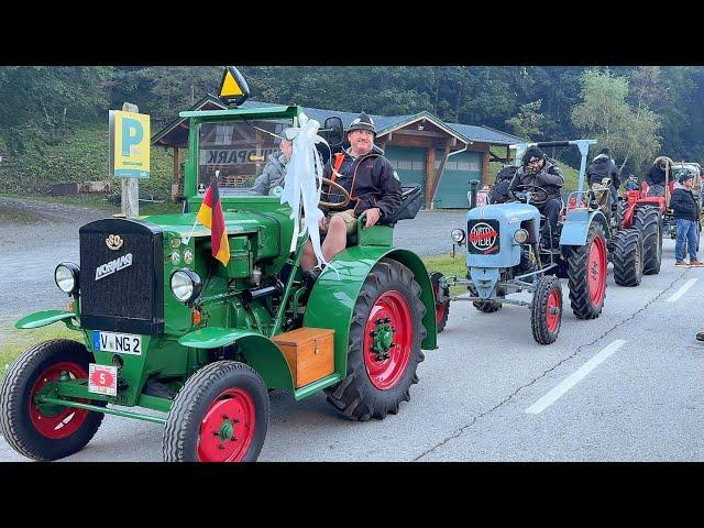 Startaufstellung zur 22. Oldtimer Traktor WM am Großglockner 21.09.2024