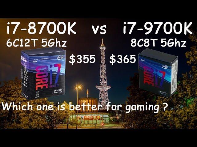 i7 8700K OC 5Ghz vs i7 9700K OC 5Ghz tested in 8 games (720p low)