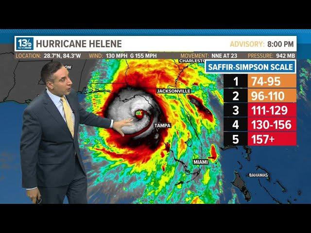 Tropics Update: Major Hurricane Helene a Category 4 storm at Florida landfall