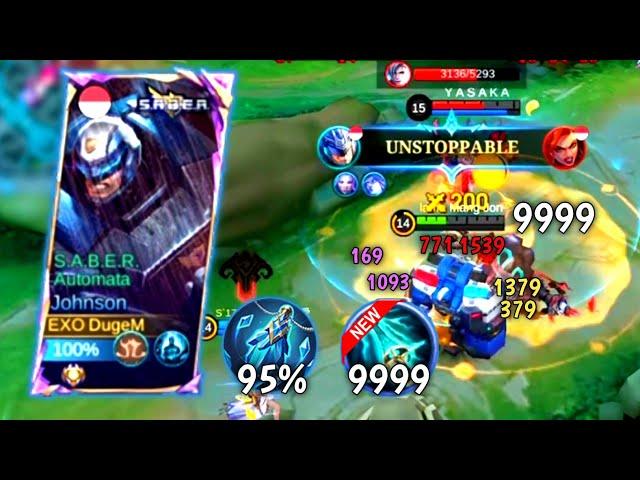 ITEM RAHASIA JOHNSON‼️BUILD BRUTAL DAMAGE - Mobile Legends