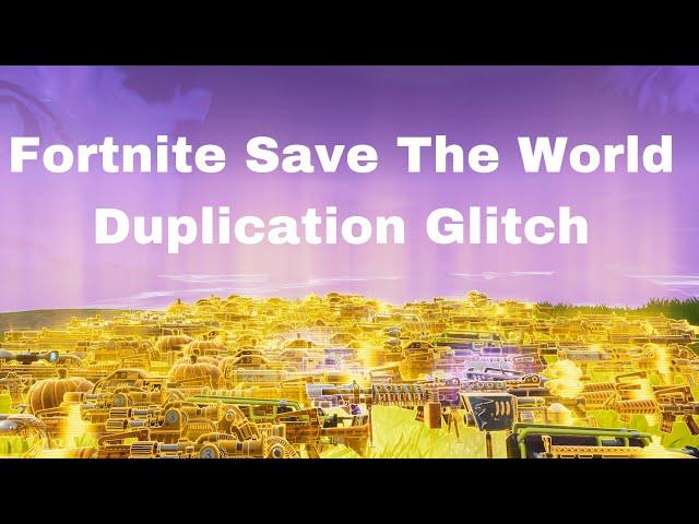 *NEW* Duplication Glitch LEAVE OVER BANNER Fortnite Save The World Duplication Glitch