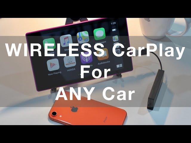 Wireless CarPlay Dongle With Android Tablet For Use In ANY Car