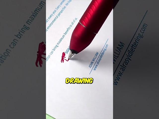 World's Most Unique Signature!  (@alrasyidlettering on TikTok) #shorts