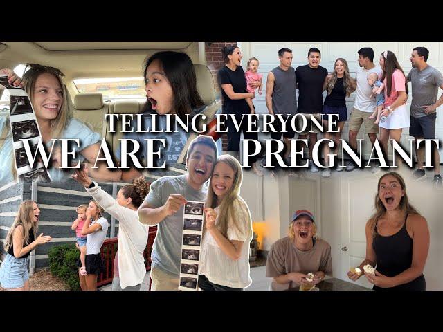 TELLING OUR FAMILY & FRIENDS WE ARE PREGNANT!