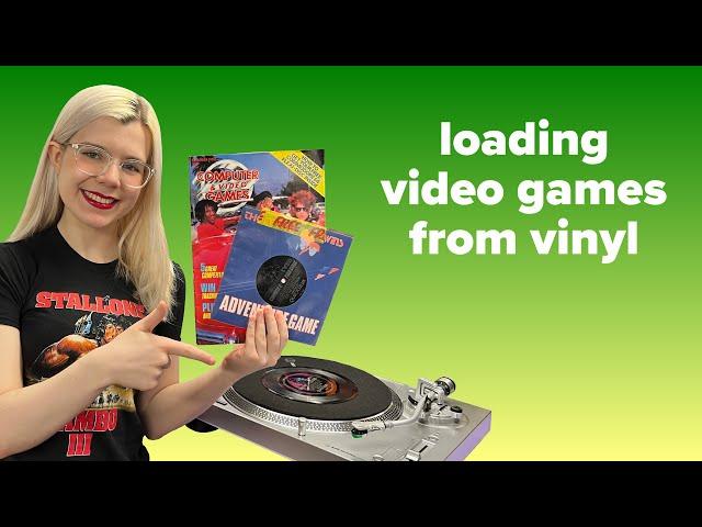 Loading video games from vinyl records | Thompson Twins Adventure Game